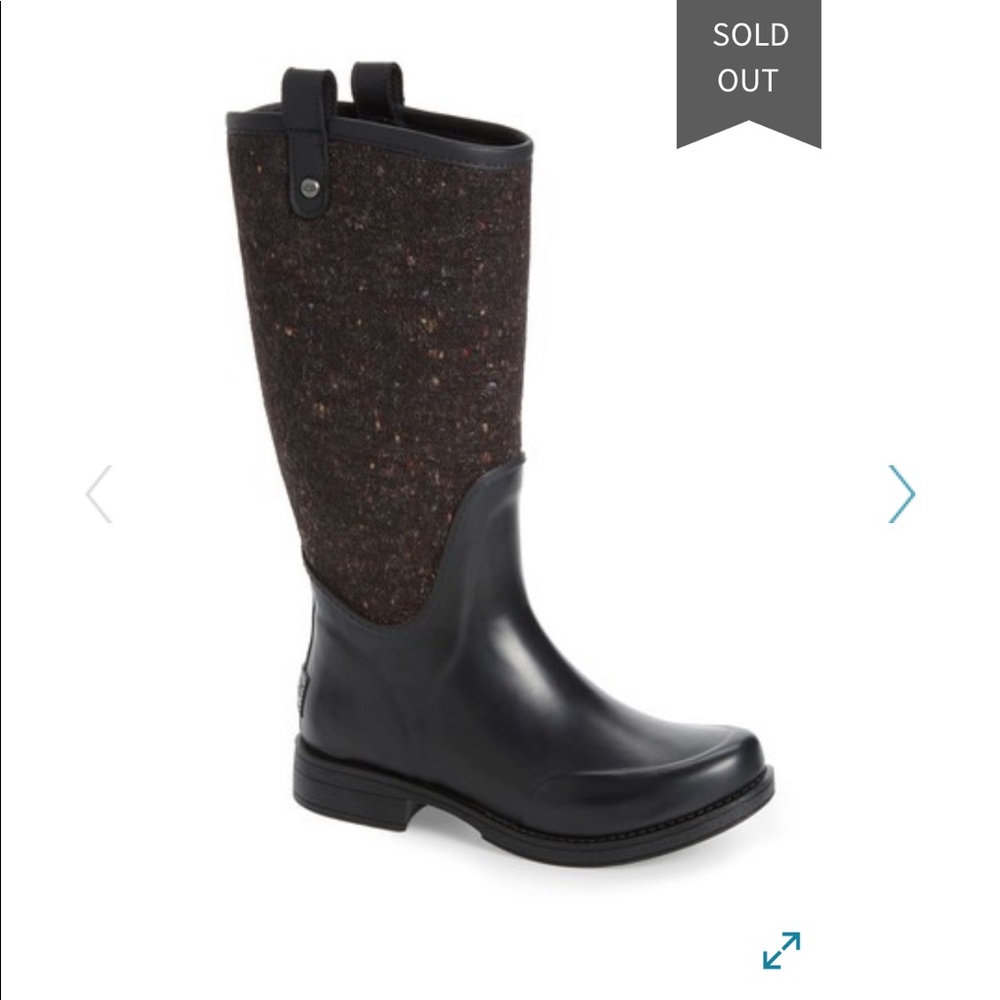 Ugg Stefana Waterproof Rubber Boot SZ 10